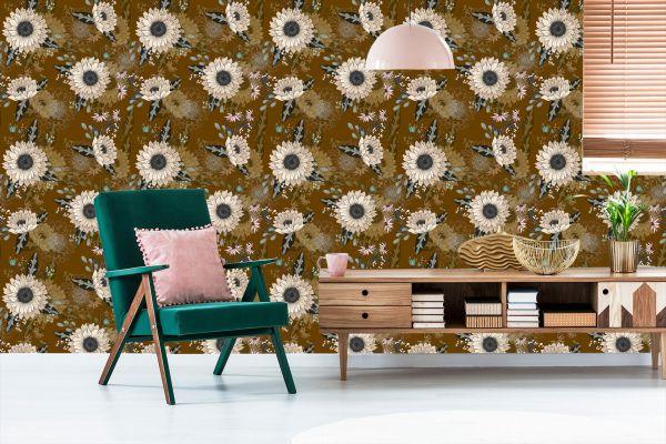 Behang Prachtige Wilde Bloemen - Afbeelding 6