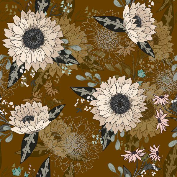 Behang Prachtige Wilde Bloemen - Afbeelding 2