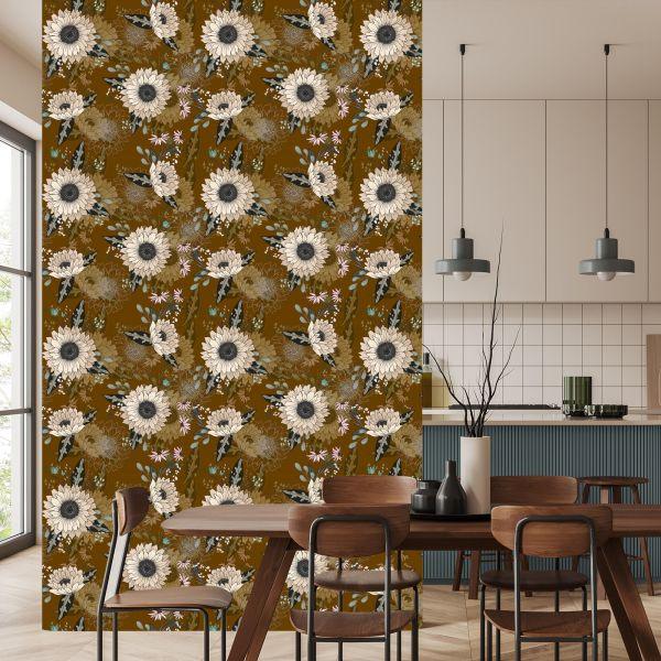 Behang Prachtige Wilde Bloemen - Afbeelding 4