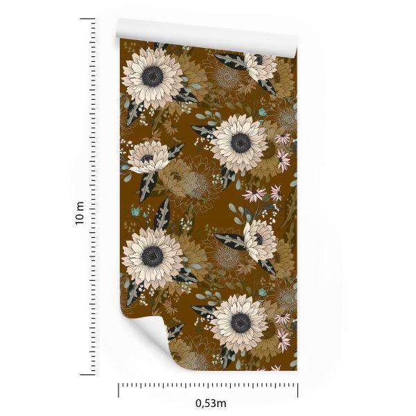 Behang Prachtige Wilde Bloemen - Afbeelding 8