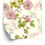 Behang Stijlvolle Rozen