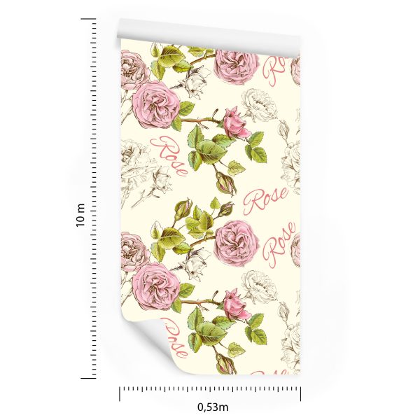Behang Stijlvolle Rozen - Afbeelding 8