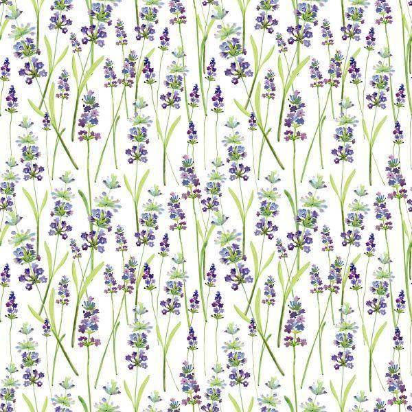 Behang Lavendel Groene Planten - Afbeelding 2