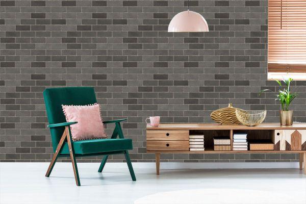 Behang 3D Bakstenen Muur - Afbeelding 6