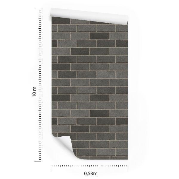 Behang 3D Bakstenen Muur - Afbeelding 8