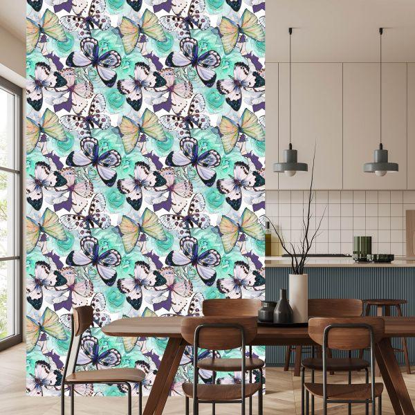 Behang Bloemen, Vlinders, Natuur - Afbeelding 4