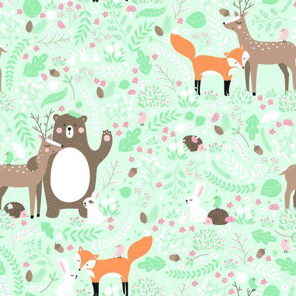 Behang Voor Kinderen - Vrienden Van Het Bos - Afbeelding 2
