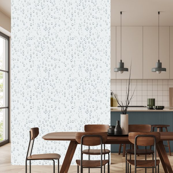 Behang Transparante Stippen - Afbeelding 4