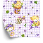 Behang Teddyberen, Bloemen, Bladeren Voor Meisje