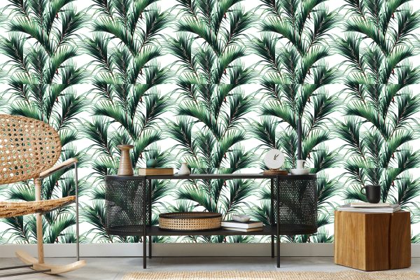 Behang Palm Bladeren - Afbeelding 5