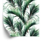 Behang Palm Bladeren