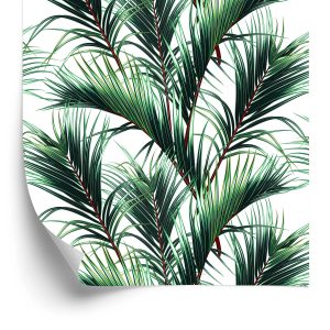 Behang Palm Bladeren