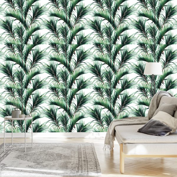 Behang Palm Bladeren - Afbeelding 3
