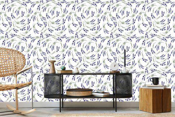 Behang Lavendel In Een Moderne Stijl - Afbeelding 5