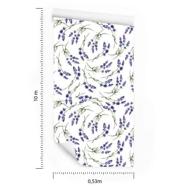 Behang Lavendel In Een Moderne Stijl - Afbeelding 8