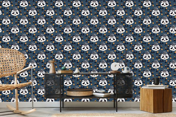 Behang Panda's Indianen - Afbeelding 5