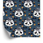 Behang Panda's Indianen