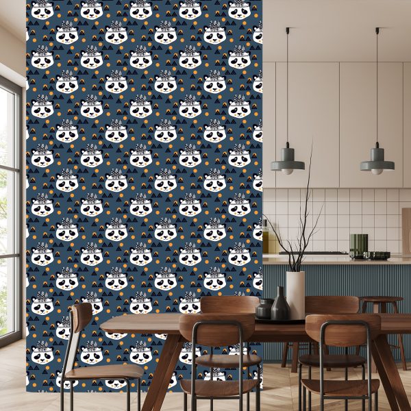 Behang Panda's Indianen - Afbeelding 4