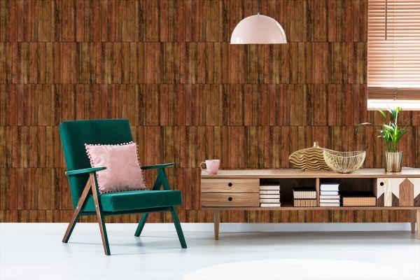 Behang Moderne Houten Planken - Afbeelding 6
