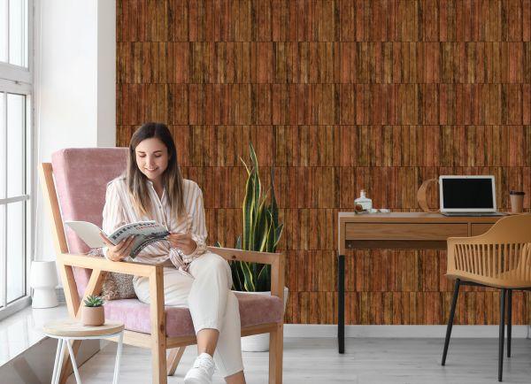 Behang Moderne Houten Planken - Afbeelding 7