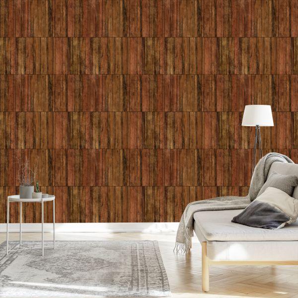 Behang Moderne Houten Planken - Afbeelding 3