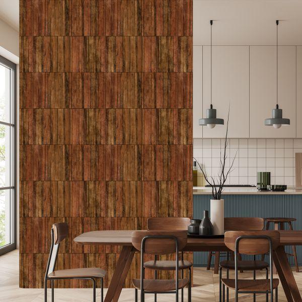 Behang Moderne Houten Planken - Afbeelding 4