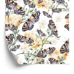 Behang Muurvlinders, Bloemen, Planten, Keuken