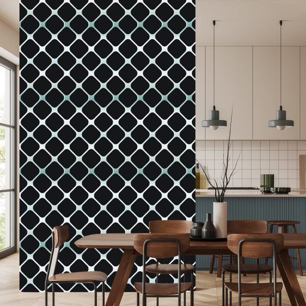 Behang Modern 3D Geruit Voor Woonkamer Slaapkamer - Afbeelding 4