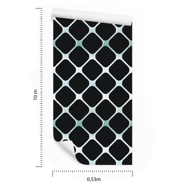 Behang Modern 3D Geruit Voor Woonkamer Slaapkamer - Afbeelding 8