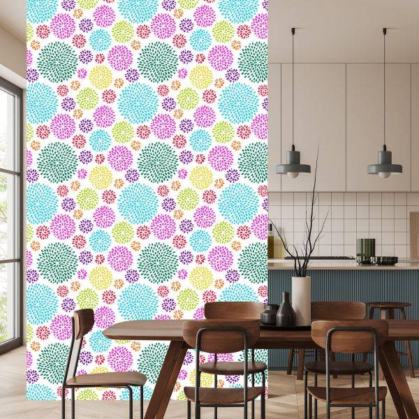 Behang Geometrisch Patroon Met Cirkels - Afbeelding 4