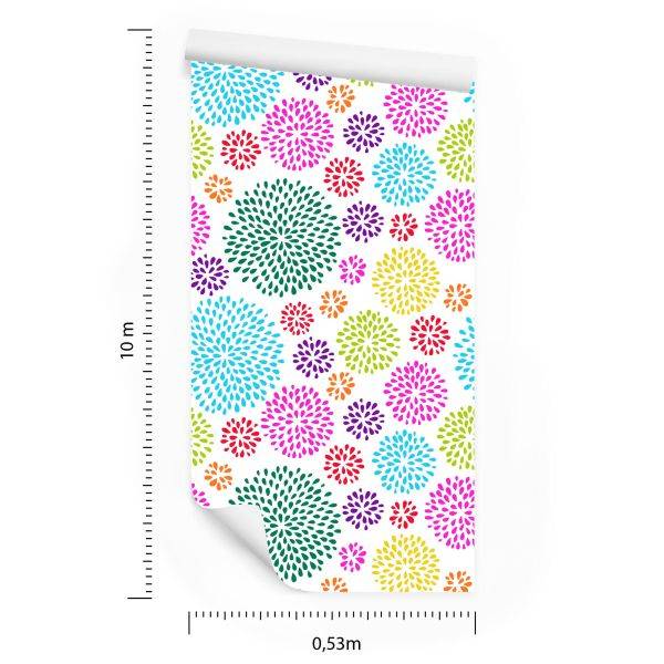 Behang Geometrisch Patroon Met Cirkels - Afbeelding 8