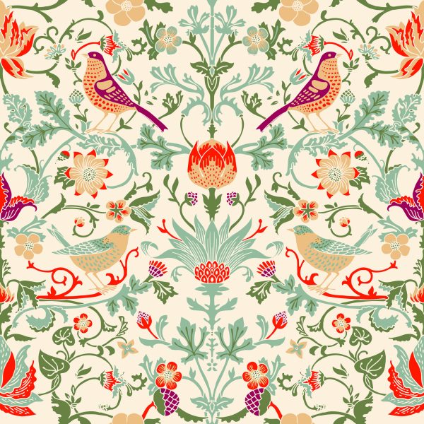 Behang Prachtige Veelkleurige Vogels - Afbeelding 2