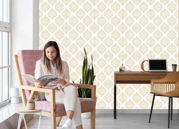 Behang Retro - Ornamenten In Oosterse Stijl - Afbeelding 7