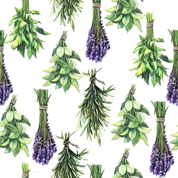 Behang Boeketten Van Lavendelplanten - Afbeelding 2