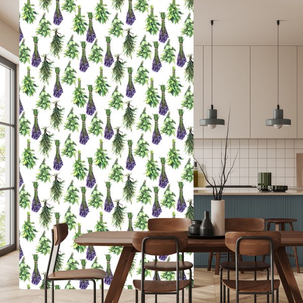 Behang Boeketten Van Lavendelplanten - Afbeelding 4