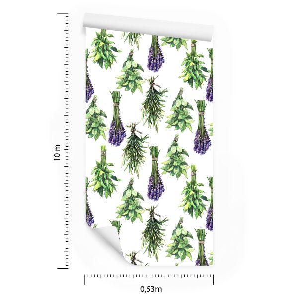 Behang Boeketten Van Lavendelplanten - Afbeelding 8