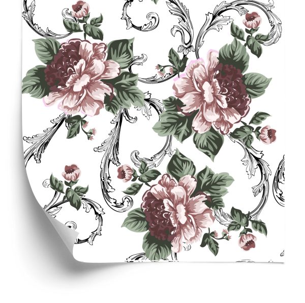 Behang Bloeiende Bloemen