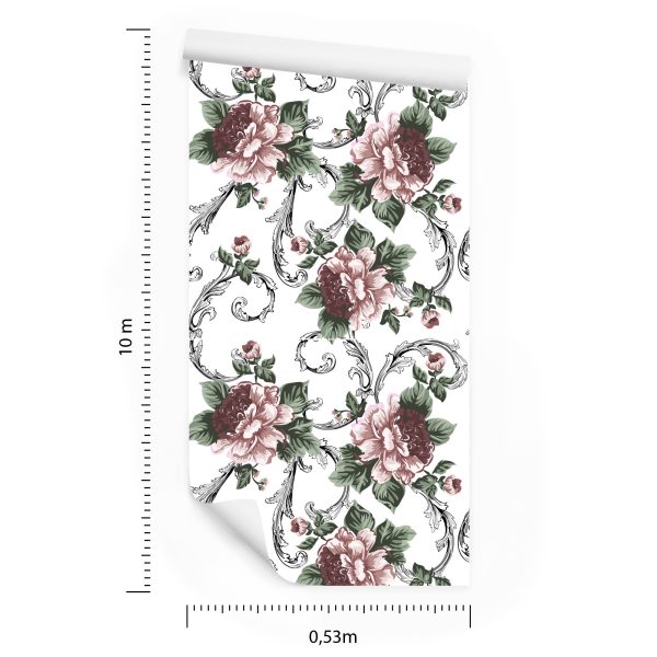 Behang Bloeiende Bloemen - Afbeelding 8