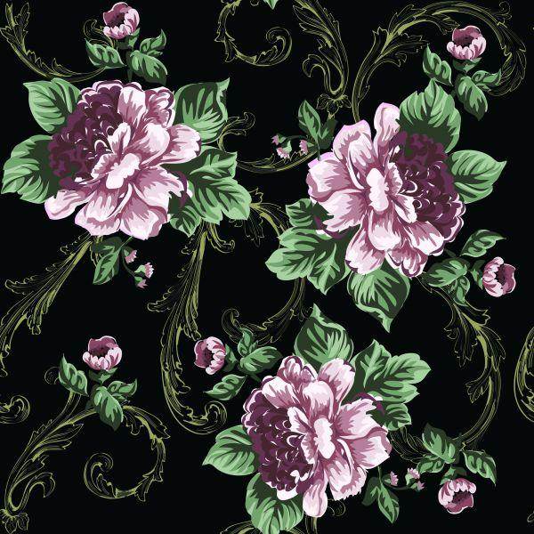Behang Bloeiende Bloemen - Afbeelding 2