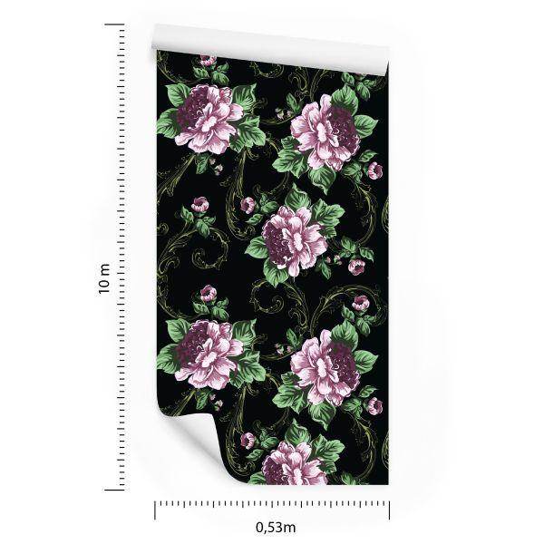 Behang Bloeiende Bloemen - Afbeelding 8