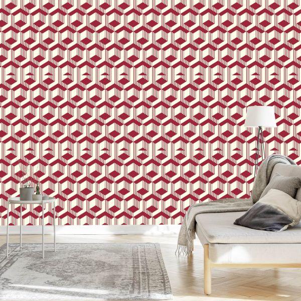 Behang Oosters Geometrisch Patroon - Afbeelding 3