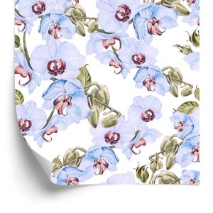 Behang Voor Woonkamer Orchideeën, Bladeren, Natuur, Planten