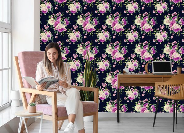 Behang Kleuren Van Rozen - Afbeelding 7