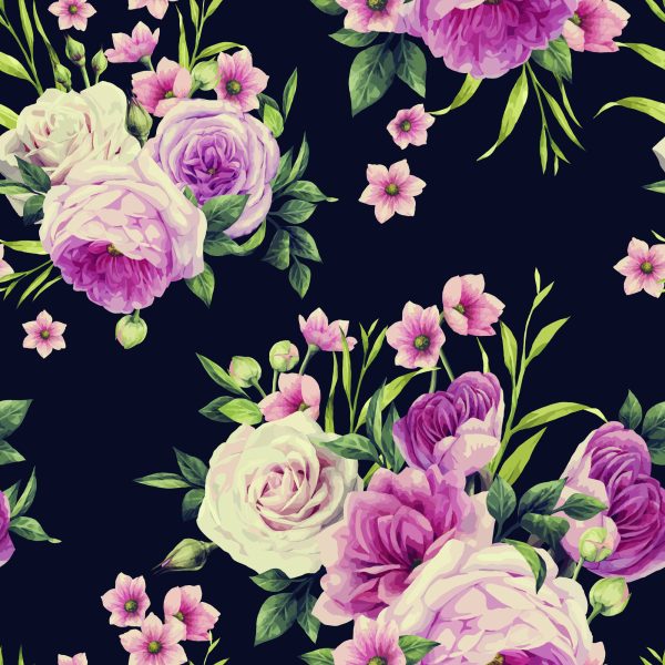 Behang Kleuren Van Rozen - Afbeelding 2