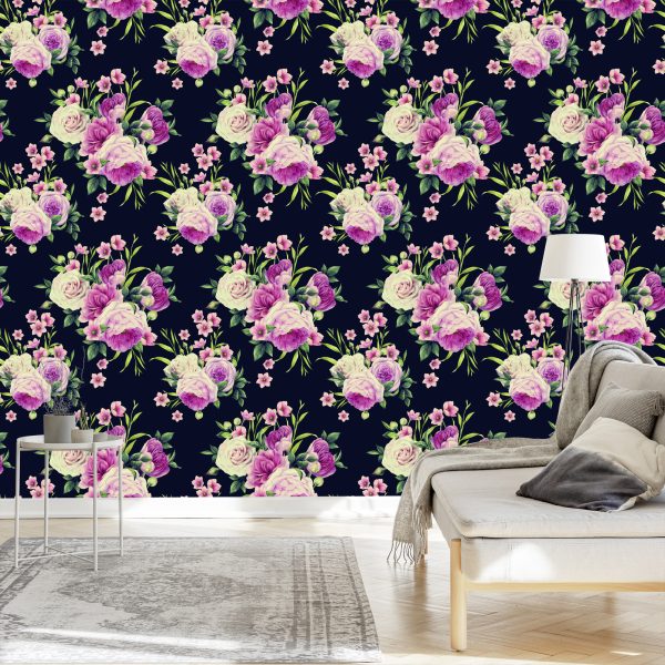 Behang Kleuren Van Rozen - Afbeelding 3