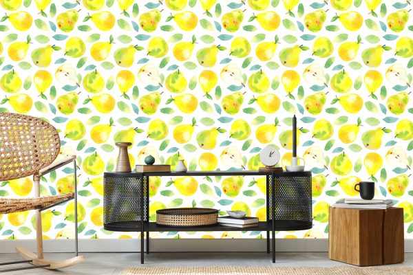 Behang Voor Keuken Eetkamer, Fruit Bladeren - Afbeelding 5