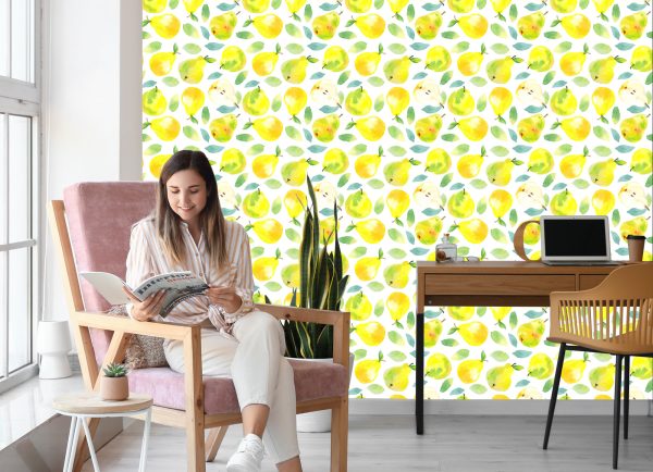 Behang Voor Keuken Eetkamer, Fruit Bladeren - Afbeelding 7