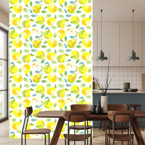 Behang Voor Keuken Eetkamer, Fruit Bladeren - Afbeelding 4