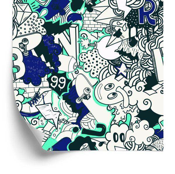 Behang Moderne Graffiti