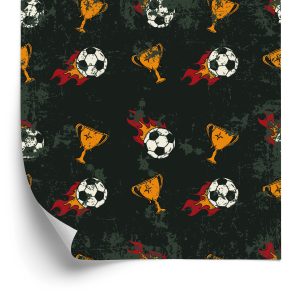 Behang Naar De Voetbalkamer Van Een Jongen